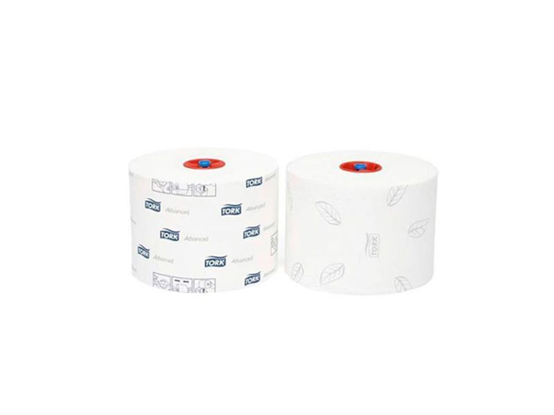 Tork туалетная бумага Mid-size в мини рулонах 127530, в коробке 27 рулонов фото2