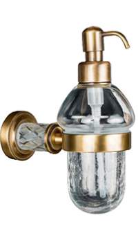 Дозатор жидкого мыла BOHEME Murano Crystal 10912-CRST-BR