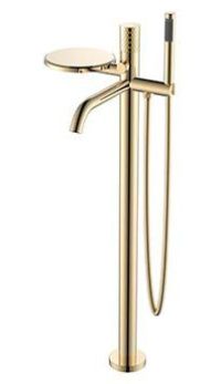Смеситель для ванны BOHEME Stick 129-GG Gold ручка Diamond